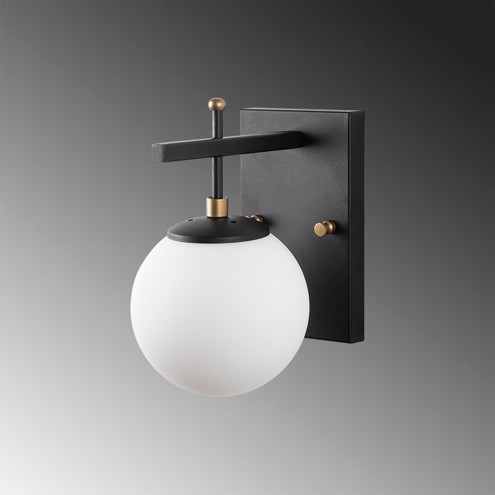 Opviq Zahar - 13113 Lámpara de pared Negro, Antiguo y Blanco Opviq Zahar - 13113 Lámpara de pared Negro, Antiguo y Blanco
